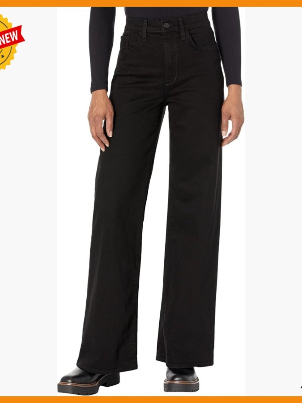 High Rise Wide Leg Petite Jeans, Cotton Lyocell Blend, Machine Wash